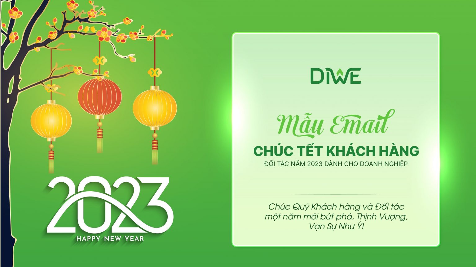 Mẫu email chúc Tết Khách hàng – Đối tác dành cho doanh nghiệp